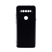 TCL 10 SE Case,Scratch Resistant Soft TPU Back Cover Shockproof Silicone Gel Rubber Bumper Anti-Fingerprints Full-Body Protective Case Cover for TCL 10 SE(Black)