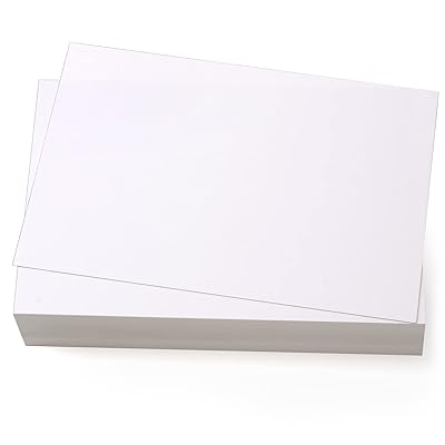 60 Pack 5x7 Cardstock Paper White Blank Cardstock 250GSM Thick Paper Blank  Heavy Weight 90 lb Cardstock Printing Paper for Making Invitations  Announcements Photos Postcards so on