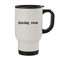 Hunting Crew - 14oz Stainless Steel Travel Mug, White