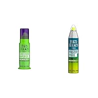 Bed Head Curls Rock Amplifier Curly Hair Cream for Defined Curls 3.82 fl oz & Bed Head Master Piece Hairspray with Extra Strong Hold Unisex Hair Spray 10.3 oz
