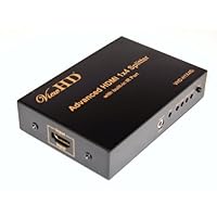 HDMI 1x4 Splitter with IR Extender Function | Support 1080P & 3D | VHD-H1X4Si