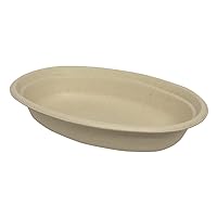 World Centric (BO-SC-UBBS) Compostable 24 Ounce Plant Fiber Burrito Bowls (Bowls only: lid not included) (Package of 200)