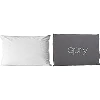 Spry Pure Hypoallergenic Bed Pillow (Queen) & Recovery Pillow (Grey)