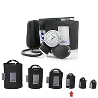 MDF Instruments, Calibra Aneroid Premium Professional Sphygmomanometer + MDF® Latex-Free Pediatric Replacement Blood Pressure Monitor Cuff - Double Tube