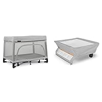UPPAbaby Remi Playard|Deluxe 3-in-1 Portable Playard, Bedside Bassinet + Travel Crib|Mesh Bassinet & Changing Station for REMI - Stella (Grey Brushed mélange)
