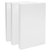 Silverlake Craft Foam Block - 8 Pack of 6x12x1 EPS Polystyrene Blocks for Crafting, Modeling, Art Projects and Floral Arrangements - Sculpting