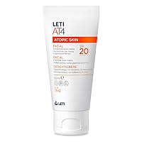 AT4 Gesichtscreme SPF20 - Hautschützende Gesichtspflege mit mittelstarkem Sonnenschutz bei trockener oder zu Neurodermitis neigender Haut, 50 ml Cream