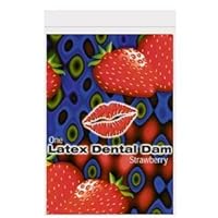 Latex dental dam, strawberry (Package Of 8)