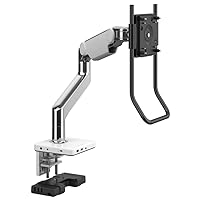 Humanscale M8.1 - Mounting kit (Monitor arm, Angled/Dynamic Link, Standard Monitor tilt, M/Connect 2-100W with Standard clamp Mount, Single Monitor Handle on Accessories Bracket) - for LCD Display