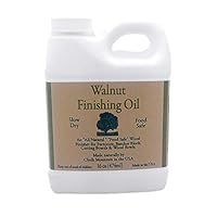 Walnut Oil Finisher Food Safe Preserve & Beautify Finished & Unfinished Wood - 8oz Bottles 2 Pack