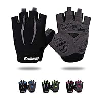 Grebarley Cycling Gloves, Non-Slip and Shock-Absorbing Mountain Bike Gloves, Unisex, Suitable for Men and Women