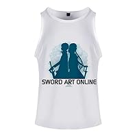 Anime Sword Art Online Kirito SAO 3D Printed Vest Tank Top Unisex Cosplay Sleeveless T-Shirt