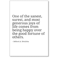 One of The sanest, surest, and Most Gene... - Robert A. Heinlein - Quotes Fridge Magnet, White