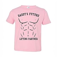Baffle Lifting Toddler Shirt, Daddy's Future Lifting Partner, Weight Lifting, Funny, Bodybuilding, Short Sleeve T-Shirt