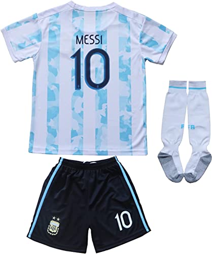 Mua Necm 2021 Argentina #10 Leo Messi Copa-American Home Kids Football  Soccer Jersey/Shorts/Socks Kit Youth Sizes trên Amazon Mỹ chính hãng 2023 |  Giaonhan247