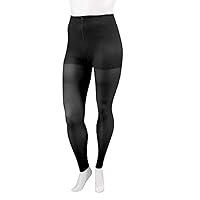 Juzo Women’s Soft 15-20mmhg Medical Compression Support Leggings, Black, 1 (I)