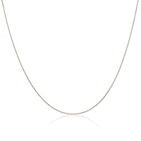 jewellerybox Rose Gold Plated Sterling Silver 14-28 Inch Prince of Wales Chain