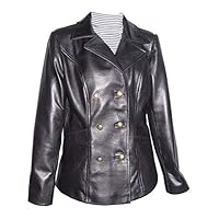 db Clean Lamb Leather Pea Coats for Women