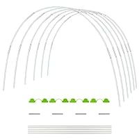 Senwow Garden Greenhouse Hoops, Garden Hoops for Raised Beds, Rust-Free Support Hoops Frame for Garden Fabric, DIY Plant Support Garden Stakes, 25PCS