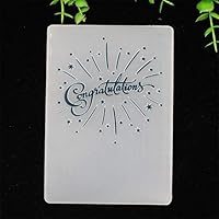 SELCRAFT Plastic Embossing Folders for DIY Scrapbooking Paper Craft/Card Making Decoration Supplies 111