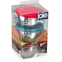 Containers Joie Condiments On The Go, BPA Free, Set of 3, One Size, Colors may vary Containers Joie Condiments On The Go, BPA Free, Set of 3, One Size, Colors may vary