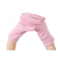 Terry Gel Lined Moisturizing Lotion Gloves – Lightweight Reusable Gloves – 90% Cotton and 10% Spandex – Keeps Hands Soft – Lotion Gloves, Pink