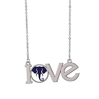 Thailand I Love Thailand Heart Elephant Love Necklace Pendant Charm Jewelry
