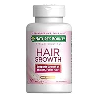 Hair Growth Supplement, 1 Per Day, Clinically Shown to Support Thicker, Fuller Hair, with Biotin, Silicon & Arginine, 90 Capsules