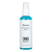Scour Nail Antiseptic Spray, Nail Surface Cleanser and Cleaning Solution, 12+ Free Formula, 100% Vegan & Cruelty-Free, 3.3 oz.