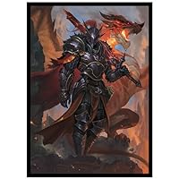 Fantasy North - Lance Vaal - Dragon Knight (Endragos) - 100 TCG Trading Card Sleeves - Fits Magic MTG Commander Pokemon and Other Card Games - Playing Card Sleeves