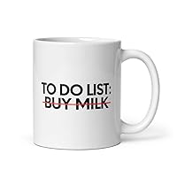Coffee Ceramic Mug 11oz Novelty Tasks Buy Milk Wife Husband Men Women Hobbies | Funny To Do List Do Buy