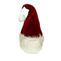 Adult Velvet Santa Hat, Large, 1 Hat, Great for Holidays, Parades and Plays Burgundy