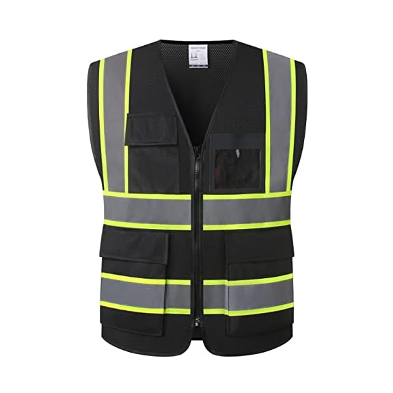 Amazon.com: Safety Reflective Vest (ULTRA HIGH VISIBILITY BRIGHT NEON  YELLOW) Perfect for Running, Jogging, Walking, Construction, Cycling,  Motorcylcle Riding, and More! : Tools & Home Improvement