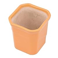 Indian Shelf Handmade Ceramic Orange Color Pot Pack of 1 Pottery Pot Decor Gift Items