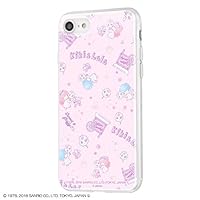 Sanrio IJ-SRP7TP/LT008 iPhone SE (2nd Generation) / iPhone 8 / iPhone 7 Hybrid Case Cover, Shock Absorption, TPU Case + Back Panel, Dresable, Lightweight, Little Twin Stars, Cotton Candy
