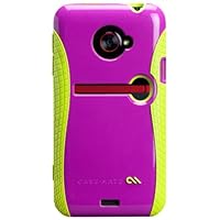 Case-Mate CM021334 POP! 2 Case With Stand for HTC EVO 4G LTE - 1 Pack - Carrying Case - Retail Packaging - Raspberry/Lime