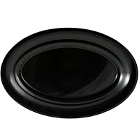 Sovereign Black Plastic Oval Tray (8