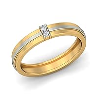 In 14k Solid Gold Natural Round Diamond Length 25.4 Width 24.01 Thickness 4.1 Diamond Size 1.8 Diamond Weight 0.5 CTW