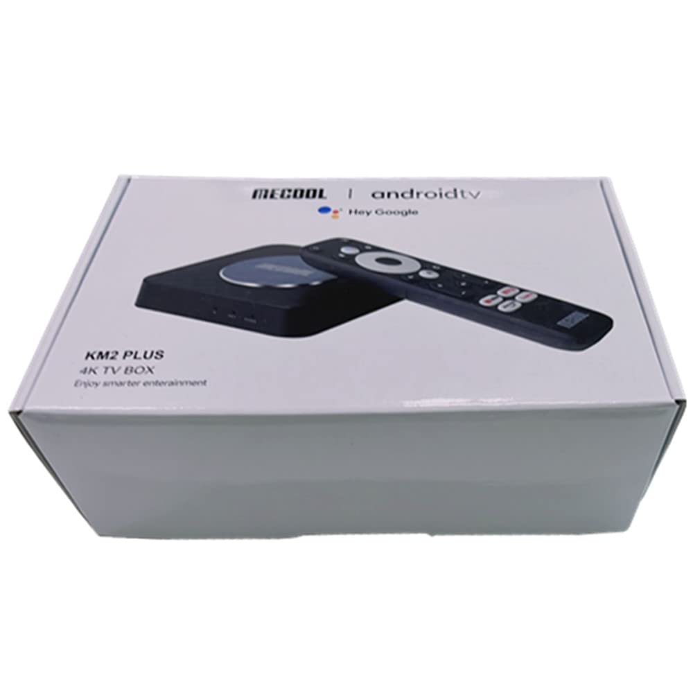 Android TV Box MECOOL KM2 Plus Android 11.0 Amlogic S905X4-B 2GB RAM 16GB ROM 2.4G&5G WiFi BT5.0 USB 3.0 Supports HDR10+, HDR10, H.265, Prime Video 4K HDR Box (Black)