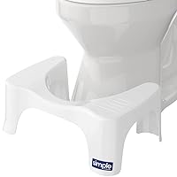Squatty Potty Simple Bathroom Toilet Stool, White, 7