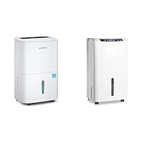 Waykar 80 Pints Energy Star Home Dehumidifier for Spaces up to 5,000 Sq. Ft at Home, in Basements & 2000 Sq. Ft Dehumidifier for Home and Basements, with Auto or Manual Drainage, 0.66 Gallon