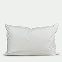 Down Etc Protectors 100% Cotton with Invisible Zipper Protects Pillows from Spills, King, White