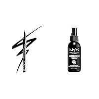 Epic Ink Liner, Waterproof Liquid Eyeliner - Black, Vegan Formula & Makeup Setting Spray - Matte Finish, Long-Lasting Vegan Formula (Packaging May Vary)