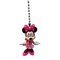 Mouse girl - Pink Dress cartoon Character CEILING FAN PULL light chain