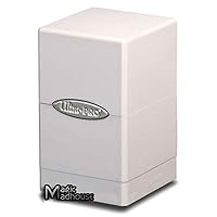 Ultra Pro White Satin Tower Deck Boxes
