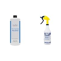 ForPro 99% Isopropyl Alcohol (IPA), Pure & Unadulterated Concentrated Alcohol, 32 Ounces & Zep Professional Sprayer Bottle 32 Ounces - Up to 30 Foot Spray, Adjustable Nozzle