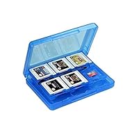 28-in-1 Game Memory Card Case Holder Cartridge Storage for Nintendo 3DS LL/XL - Color Blue
