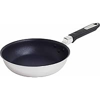 Urushiyama Metal Industrial Frying Pan, 7.9 inches (20 cm), Induction Compatible, Made in Japan, Quattro Plus QTP-F20, Silver, PFOA Free
