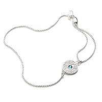 Alex and Ani Path of Symbols Adjustable Ring for Women, Evil Eye Charm, .925 Sterling Silver, Fits Ring Sizes 6 to 9