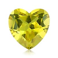 Natural Lemon Citrine Heart Shape AAA Quality from 7MM-10MM